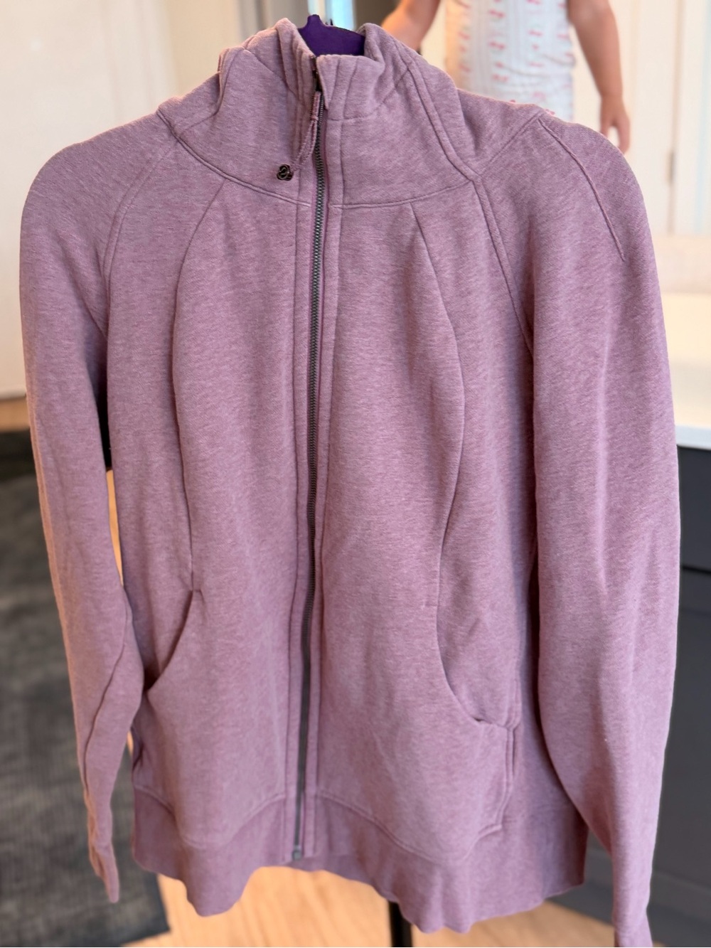 Lululemon Women's Scuba Mauve Zip-Up Hoodie Jacket - Lightweight Casual Coat 14